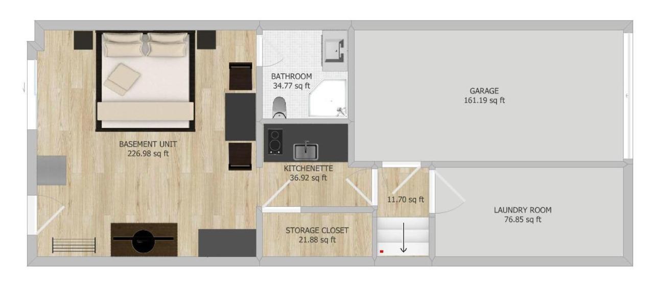 Modern Studio W King Bed - Central Ottawa Extérieur photo